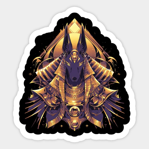 anubis Sticker by boxermaniac